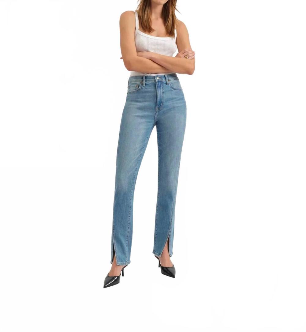 NEW DAZE downtown slim split hem jeans in chatty